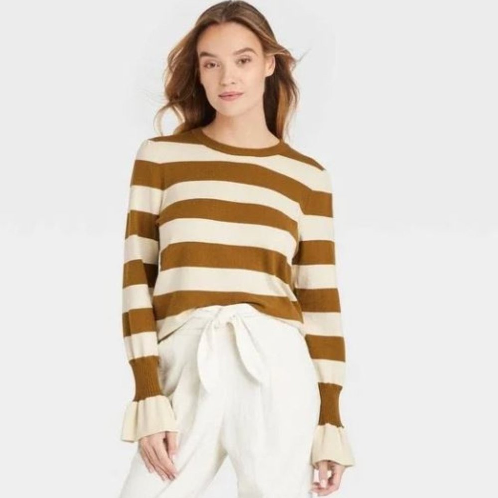 Who What Wear Striped Sweater